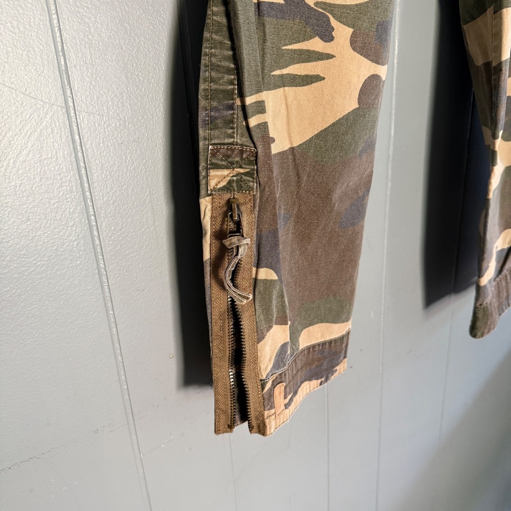 NoBo Woodland Camo Cargo Pants 34x34 Y2K Grunge Baggy Skater Vtg Camouflage - Picture 10 of 12